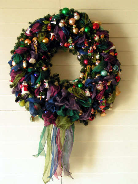 Colorful Christmas wreath Colorful Christmas wreath